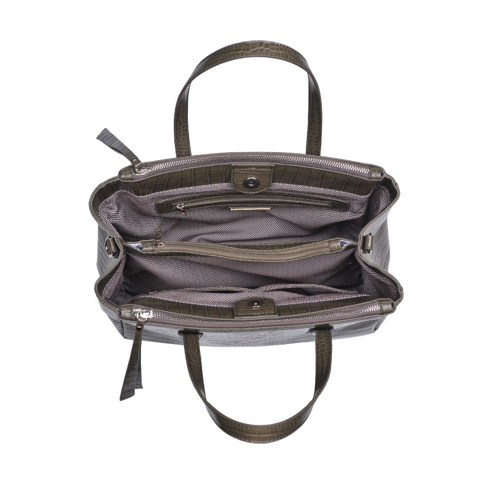 Woman wearing Olive Urban Expressions Nora Satchel 840611167378 View 9 | Olive