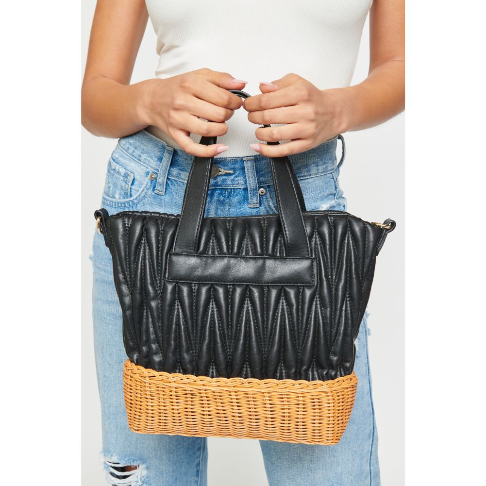Woman wearing Black Urban Expressions Esperanza Tote NA-840611158734 View 1 | Black