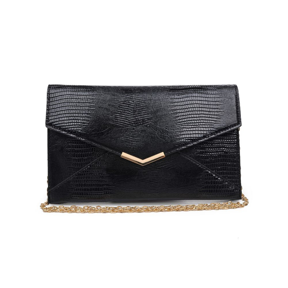 Product Image of Urban Expressions Isabelle Lizard Clutch NA-840611164162 View 1 | Black
