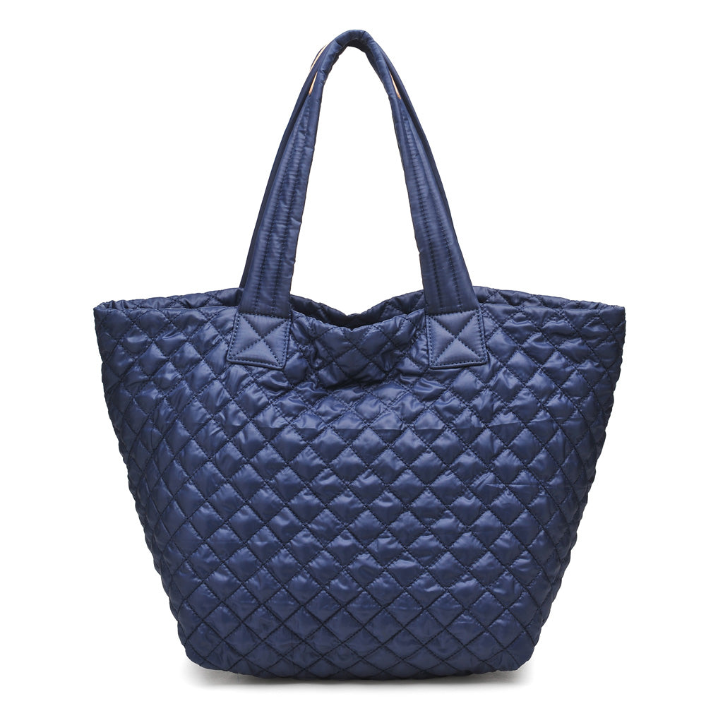Woman wearing Navy Urban Expressions Breakaway Tote 840611148957 View 7 | Navy