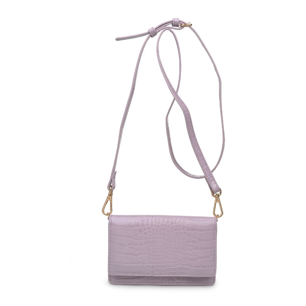 Product Image of Urban Expressions Emma Croc Crossbody 840611169464 View 1 | Lavender