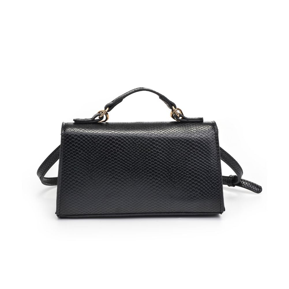 Product Image of Urban Expressions Georgina Snake Crossbody 840611181268 View 7 | Black