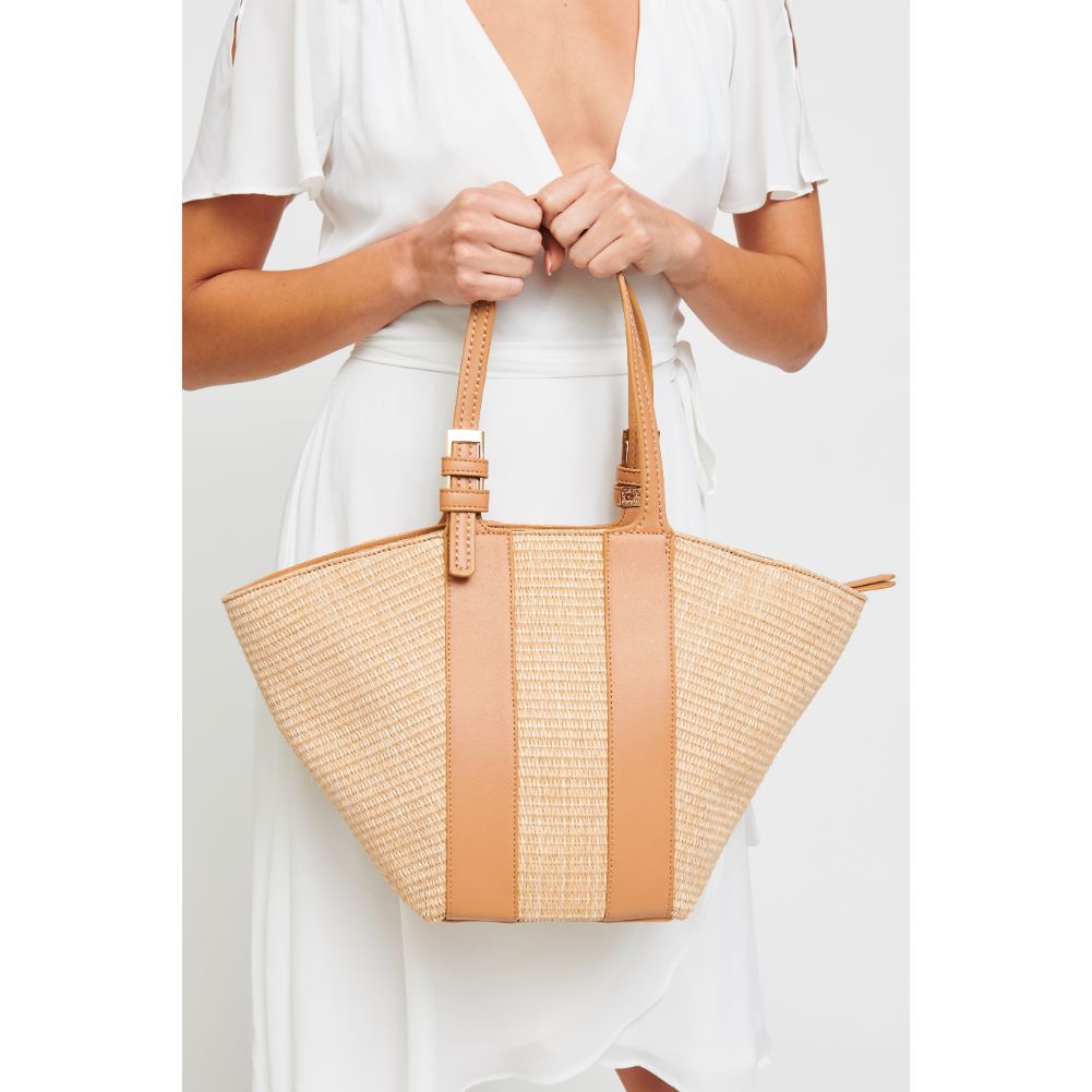 Woman wearing Natural Urban Expressions La Jolla Tote 840611179166 View 1 | Natural