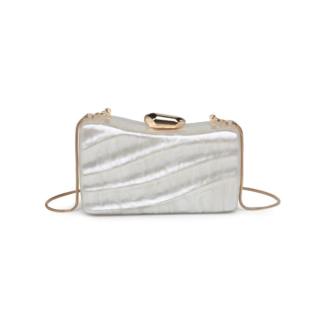 Woman wearing Ivory Urban Expressions Oaklynn Evening Bag 840504206214 View 5 | Ivory