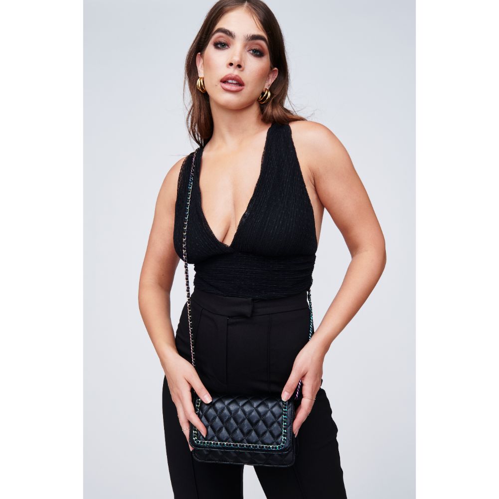 Woman wearing Black Urban Expressions Maisie Crossbody 818209011549 View 2 | Black
