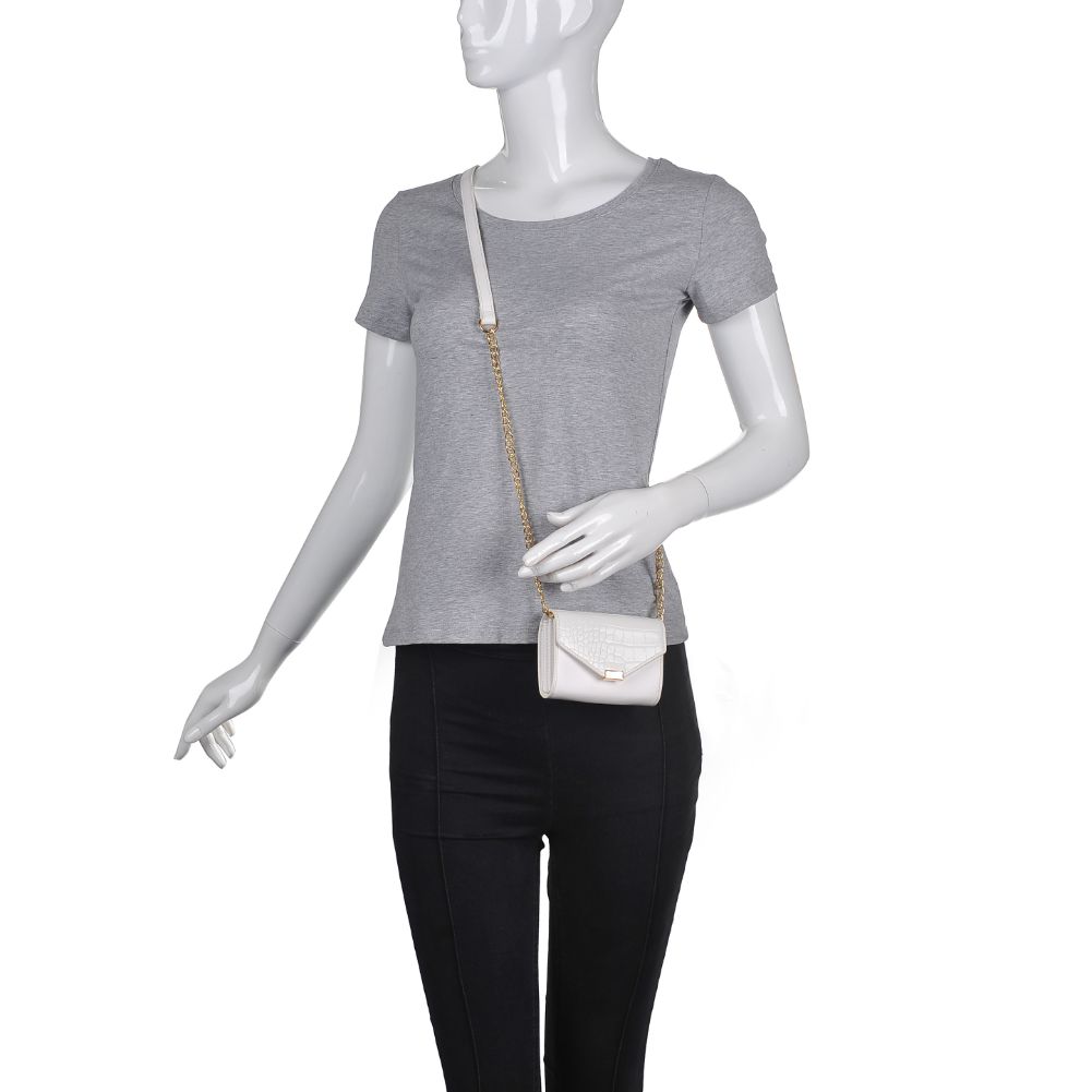 Product Image of Urban Expressions Jasmine - Croc Crossbody 840611171221 View 5 | White