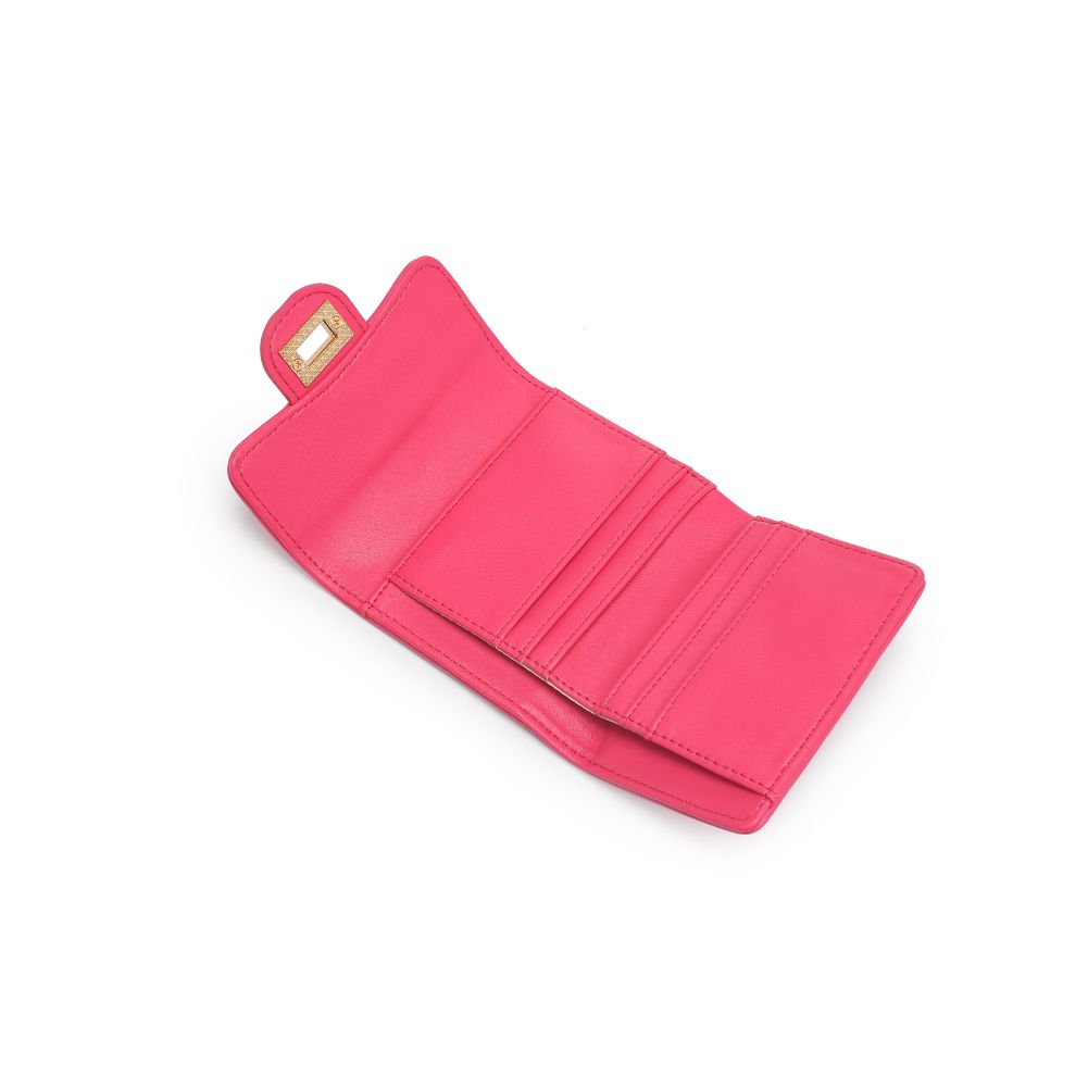 Woman wearing Magenta Urban Expressions Shantel - Quilted Wallet 840611118998 View 9 | Magenta