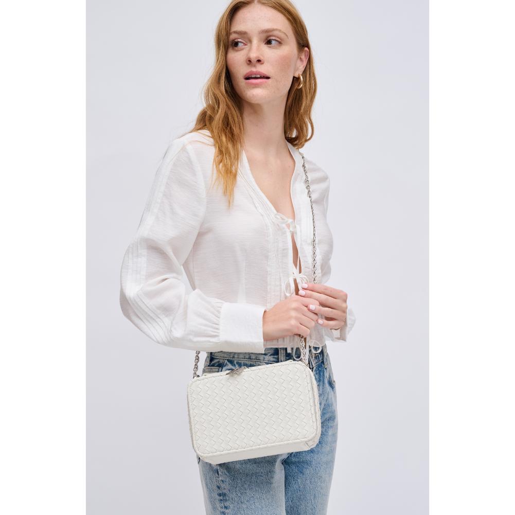 Woman wearing Black Urban Expressions Elle Crossbody 840611124456 View 1 | Black