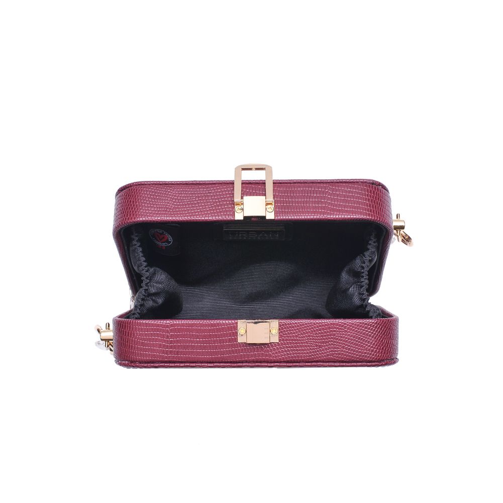 Product Image of Urban Expressions Gwen Lizard Evening Bag 840611173973 View 4 | Wine