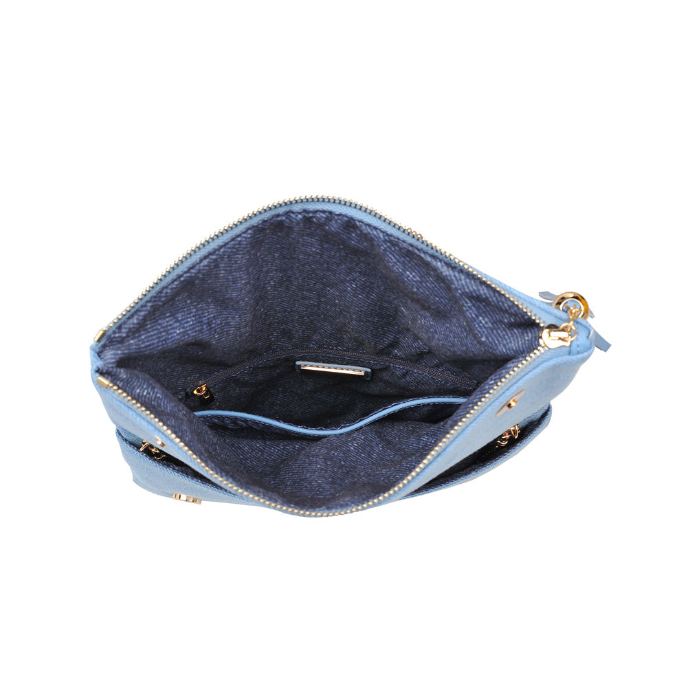 Product Image of Urban Expressions Jacquelyn Clutch 840611146625 View 4 | Light Blue