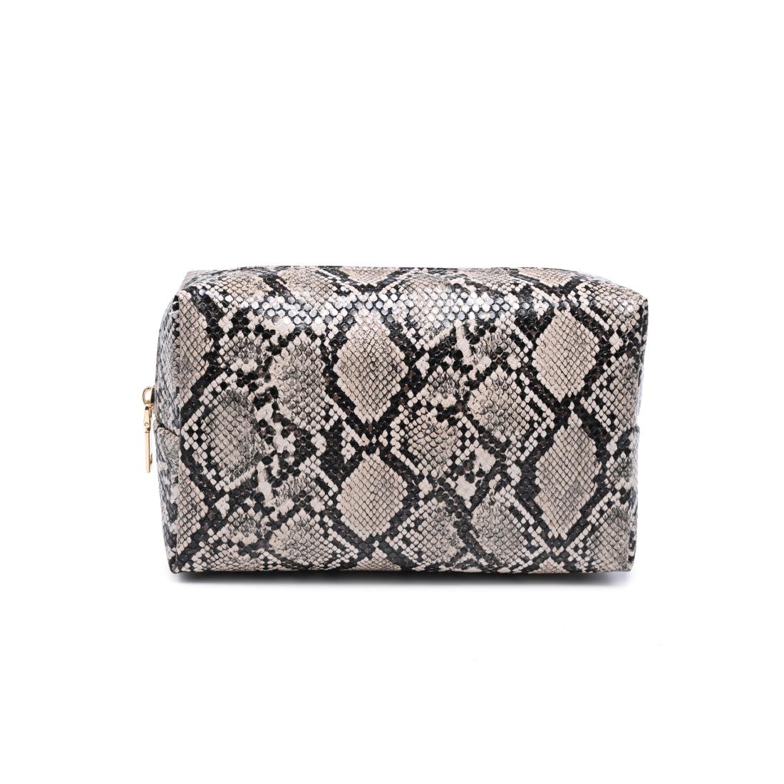 Urban Essentials Snake Charmer Cosmetic & Travel Organizer Pouch 840504210051 View 5 | Natural
