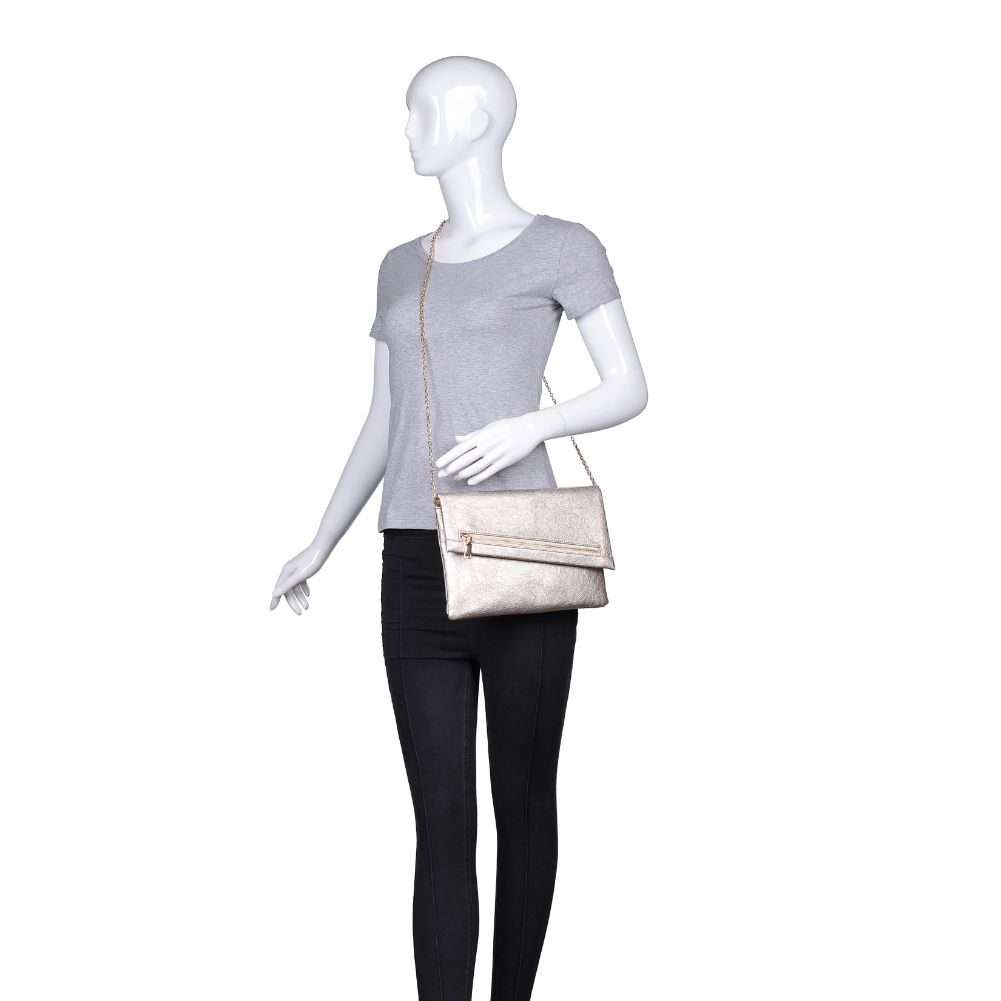 Product Image of Urban Expressions Maddox Clutch 840611167484 View 5 | Gold