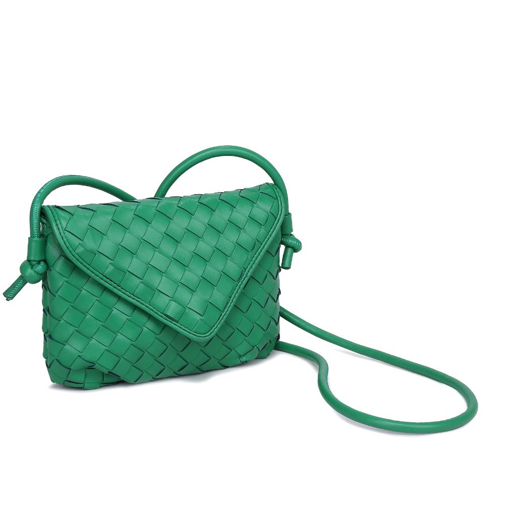 Woman wearing Kelly Green Urban Expressions Kylo Crossbody 840611124425 View 6 | Kelly Green