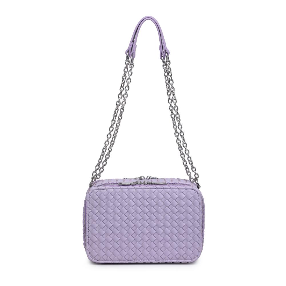 Woman wearing Lilac Urban Expressions Elle Crossbody 840611124487 View 7 | Lilac