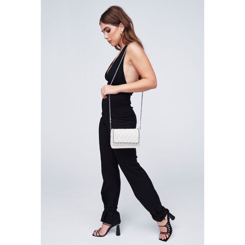 Woman wearing Ivory Urban Expressions Maisie Crossbody 818209011563 View 3 | Ivory