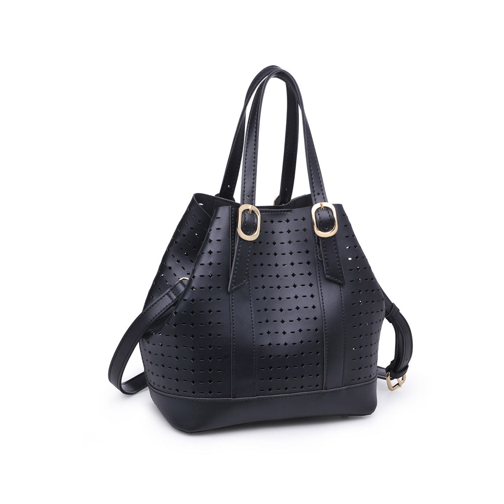 Woman wearing Black Urban Expressions Magnolia Tote NA-840611158826 View 6 | Black