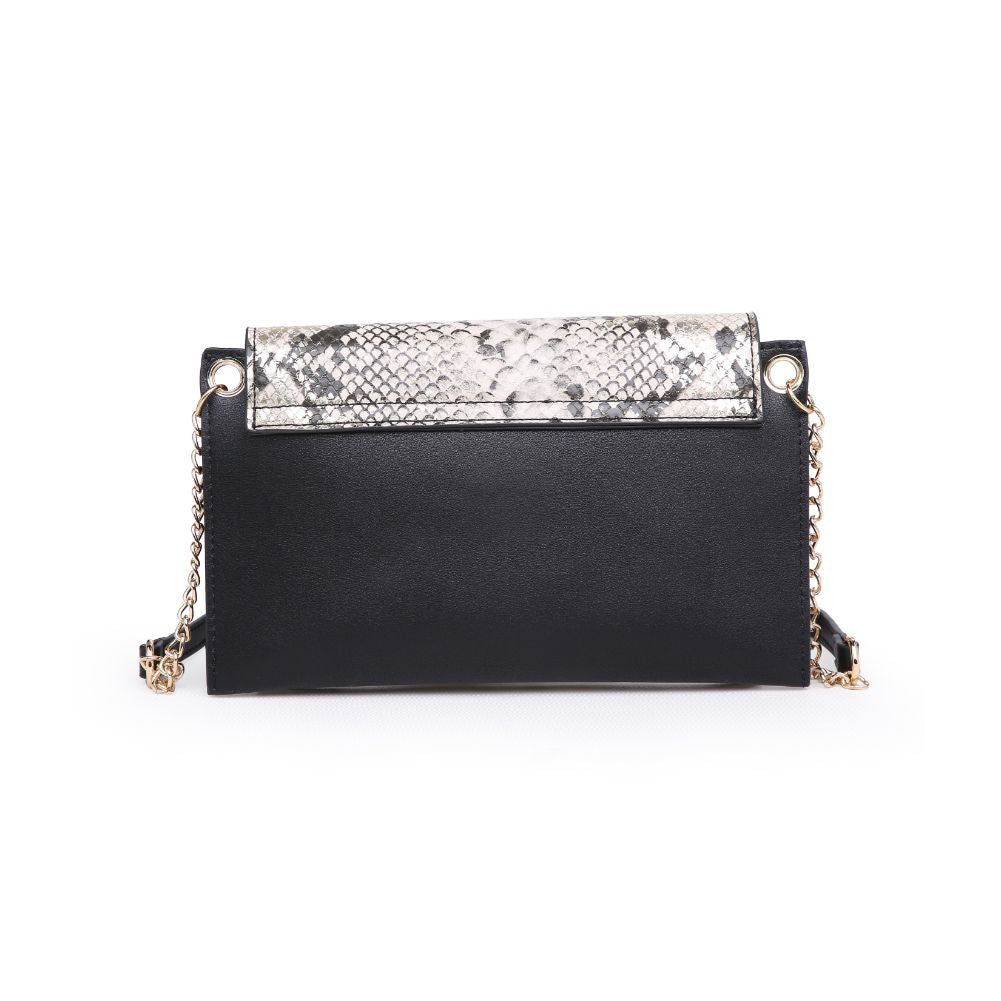 Product Image of Urban Expressions Asher Snake Crossbody 840611165411 View 3 | Black Grey