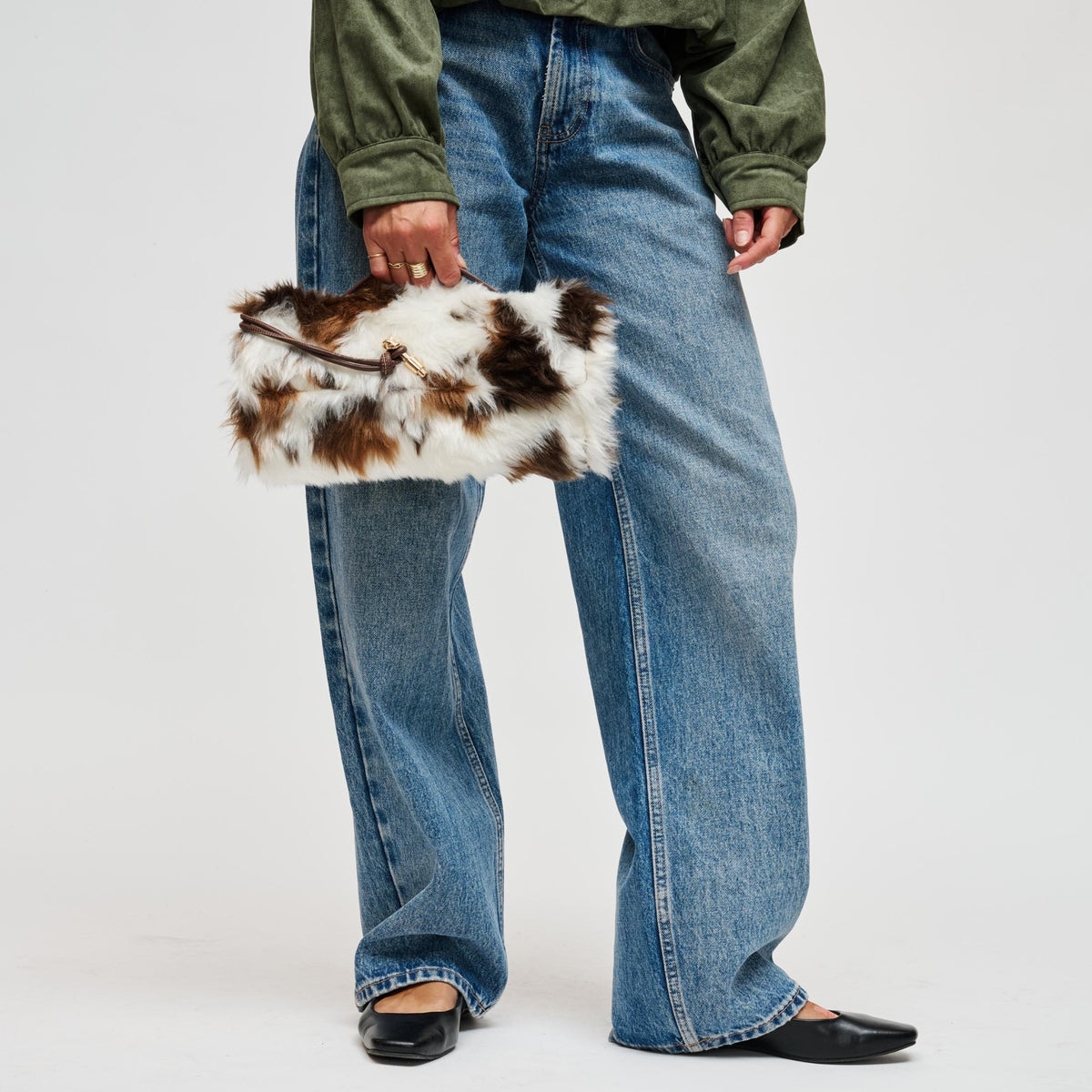 Woman wearing Brown Cow Urban Expressions Ada - Cow Crossbody 840504213380 View 3 | Brown Cow