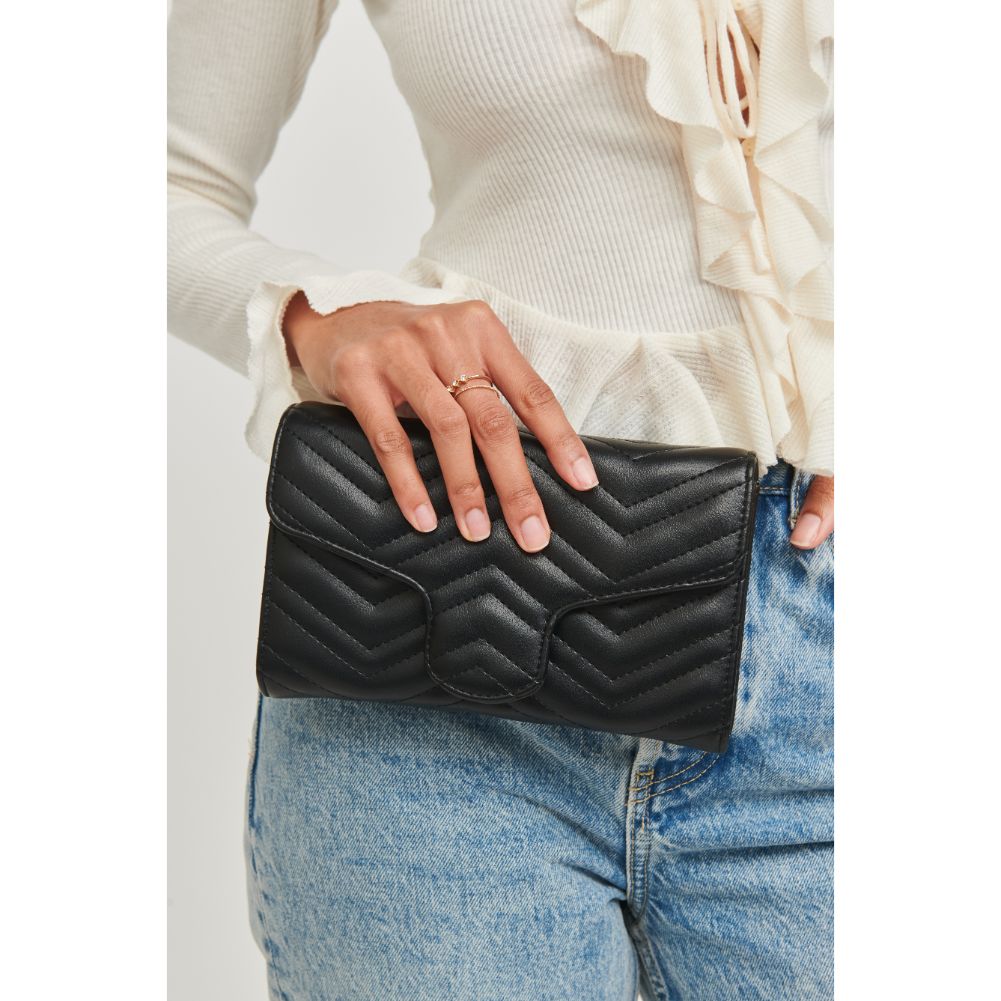 Woman wearing Black Urban Expressions Gabriella Crossbody 840611110145 View 4 | Black