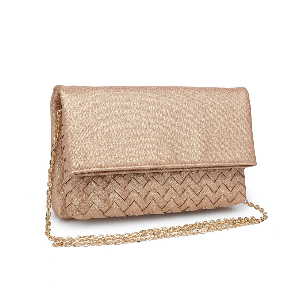 Product Image of Urban Expressions Ember Metallic Clutch NA-840611150721 View 2 | Rose Gold