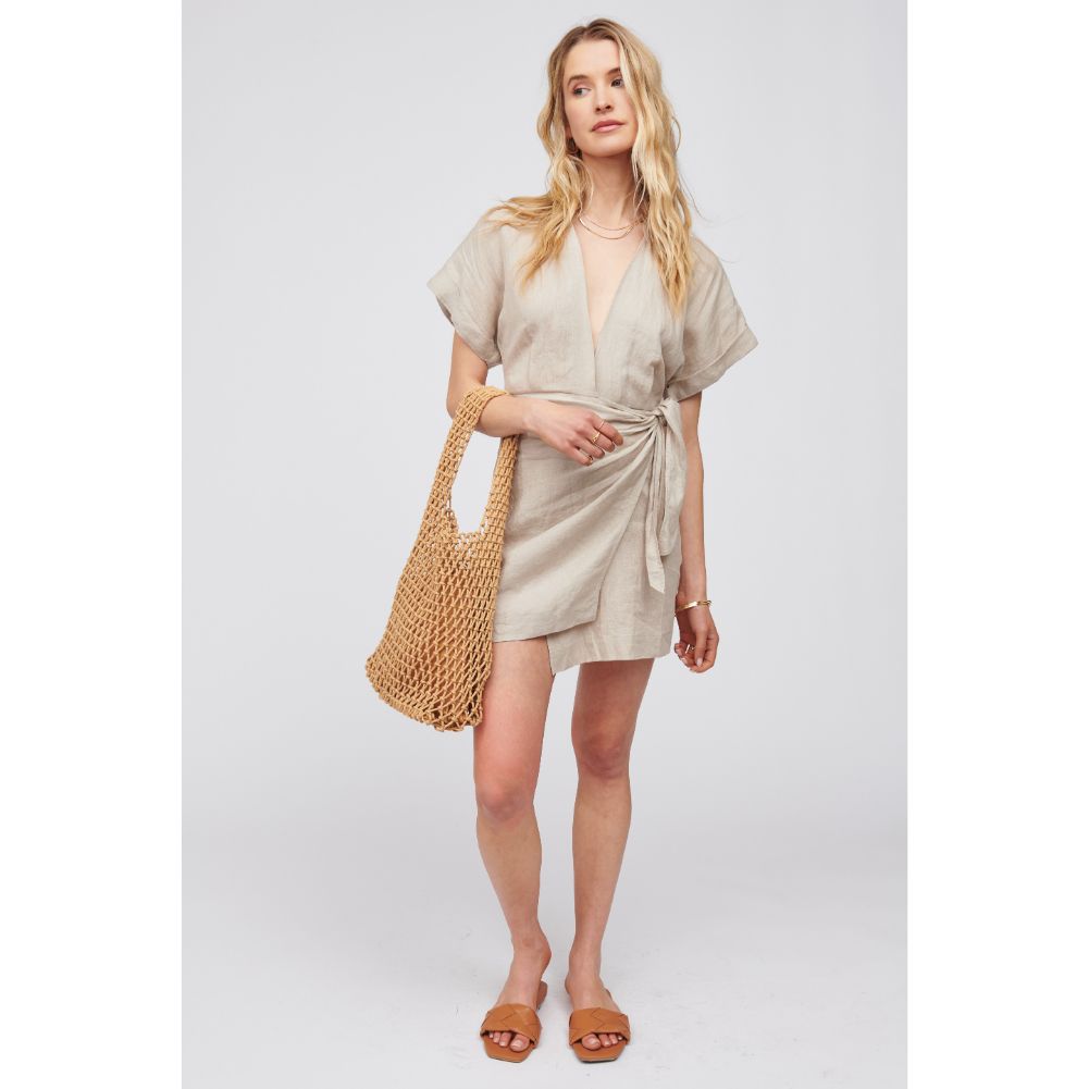 Woman wearing Natural Urban Expressions Antigua Tote 818209016018 View 3 | Natural