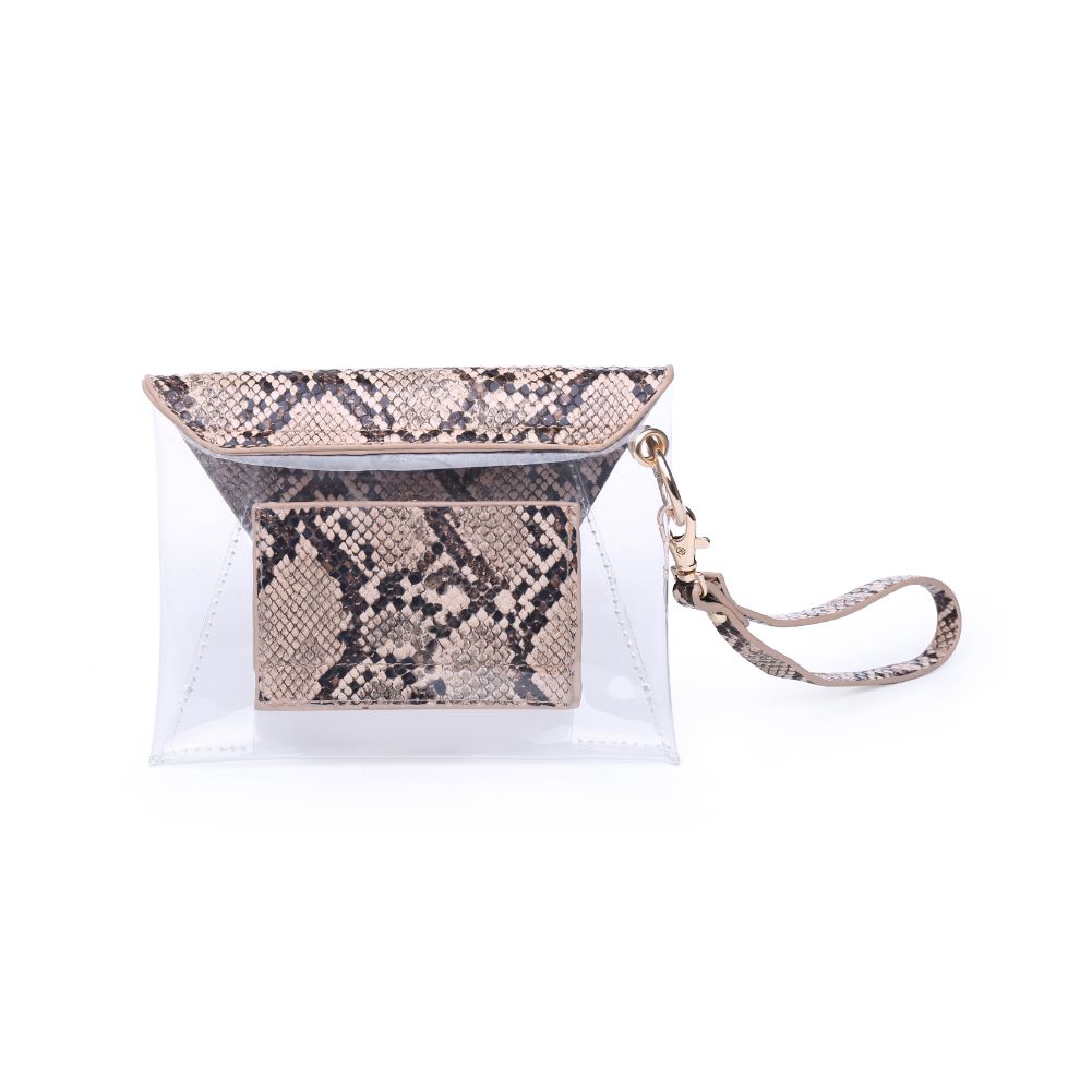 Product Image of Urban Expressions Reese Snake Wristlet NA-840611163424 View 7 | Natural