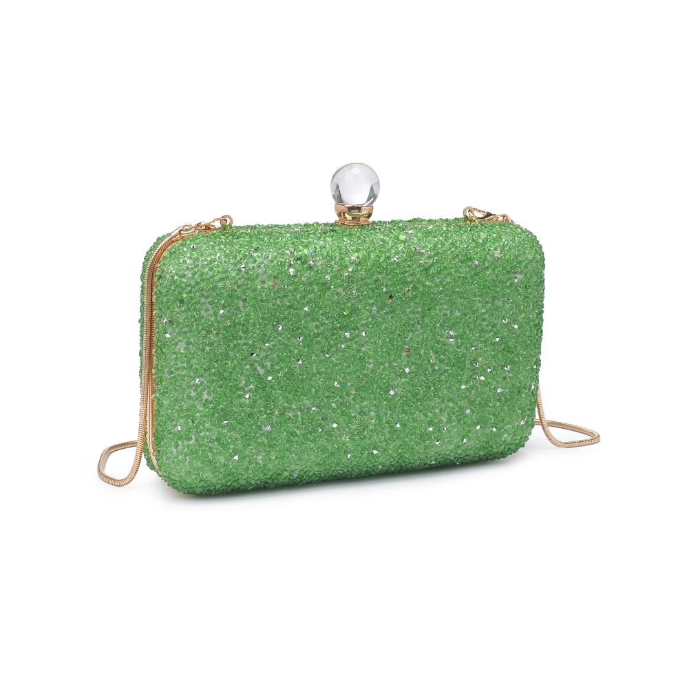 Woman wearing Lime Urban Expressions Penelope Evening Bag 840611130754 View 6 | Lime