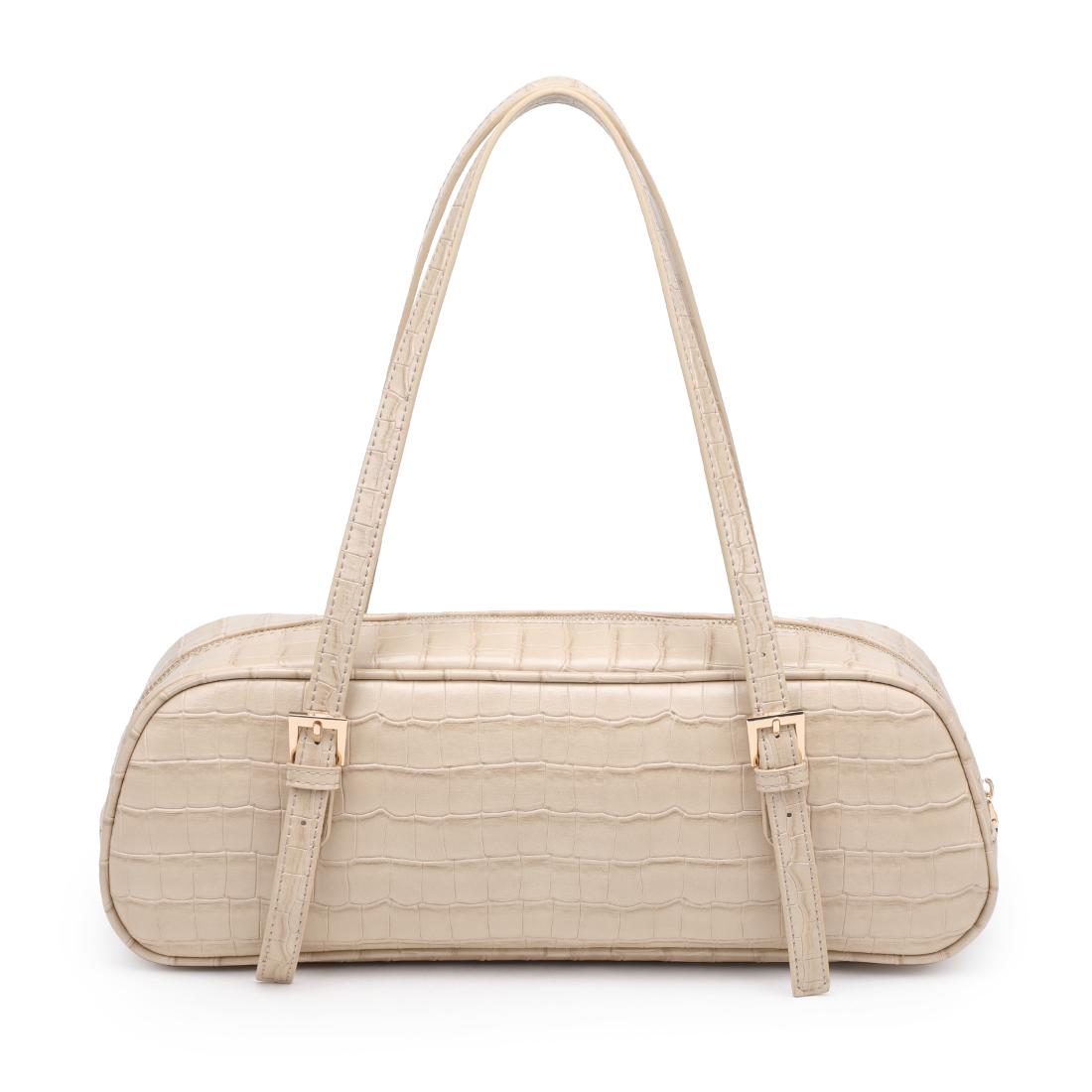 Woman wearing Nude Urban Expressions Athena Shoulder Bag 840504206184 View 7 | Nude