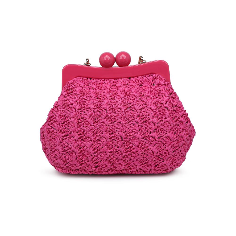 Woman wearing Hot Pink Urban Expressions Naomi Crossbody 840611119674 View 7 | Hot Pink