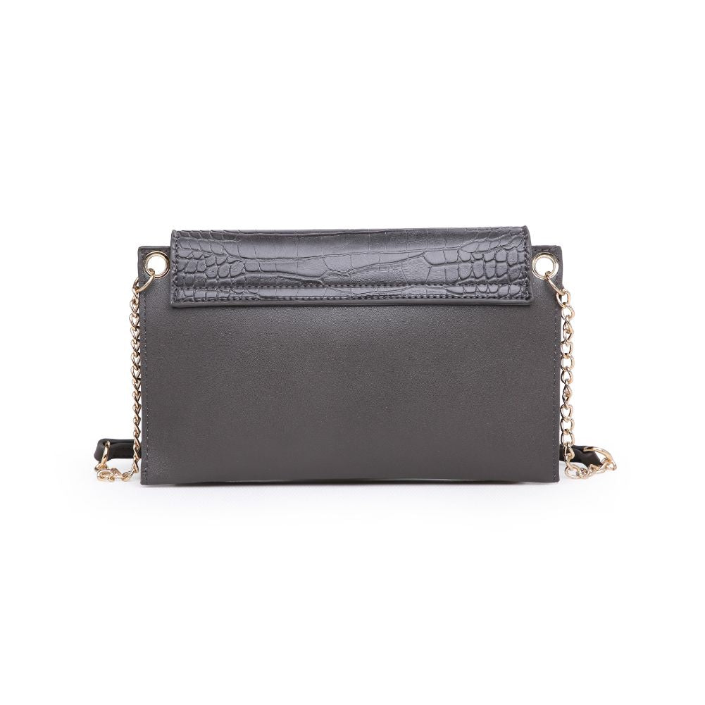 Product Image of Urban Expressions Asher Croc Crossbody 840611165381 View 7 | Gunmetal