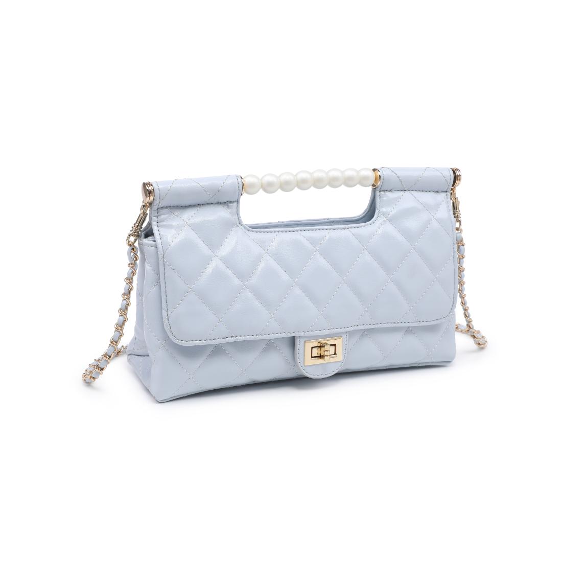 Woman wearing Ice Blue Urban Expressions Winslet Crossbody 840504205958 View 6 | Ice Blue