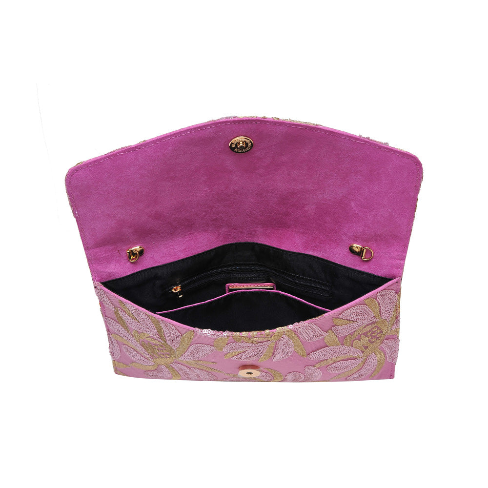 Product Image of Urban Expressions Tessa Clutch 840611144096 View 4 | Pink