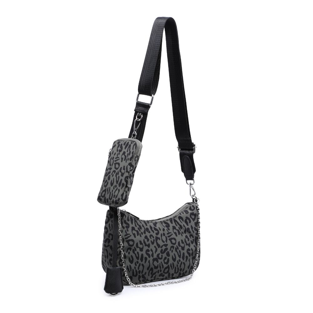 Product Image of Urban Expressions Joss - Nylon Crossbody 818209010627 View 6 | Olive Leopard