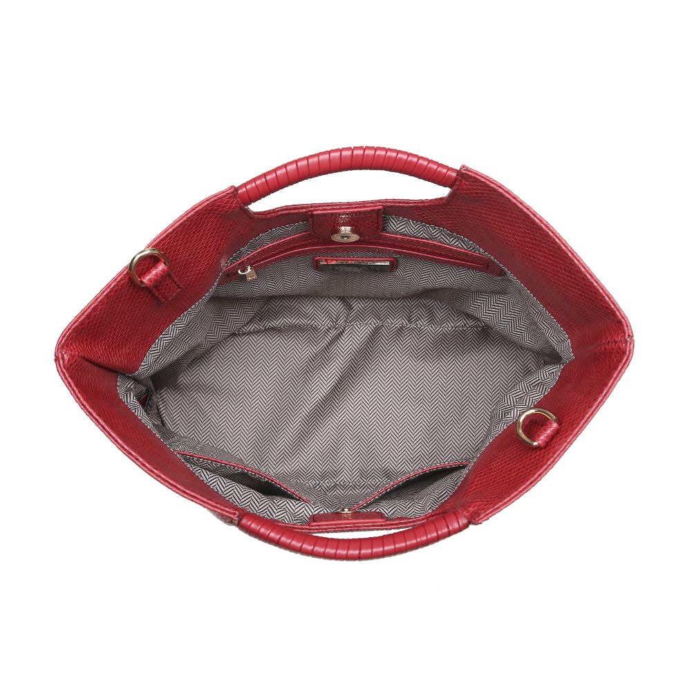 Woman wearing Red Urban Expressions Silas Tote 840611166845 View 9 | Red