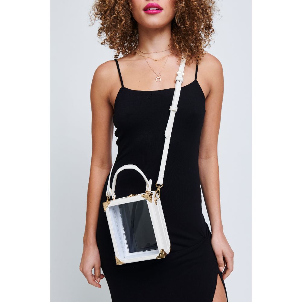 Woman wearing White Urban Expressions Maree Crossbody 840611158512 View 1 | White