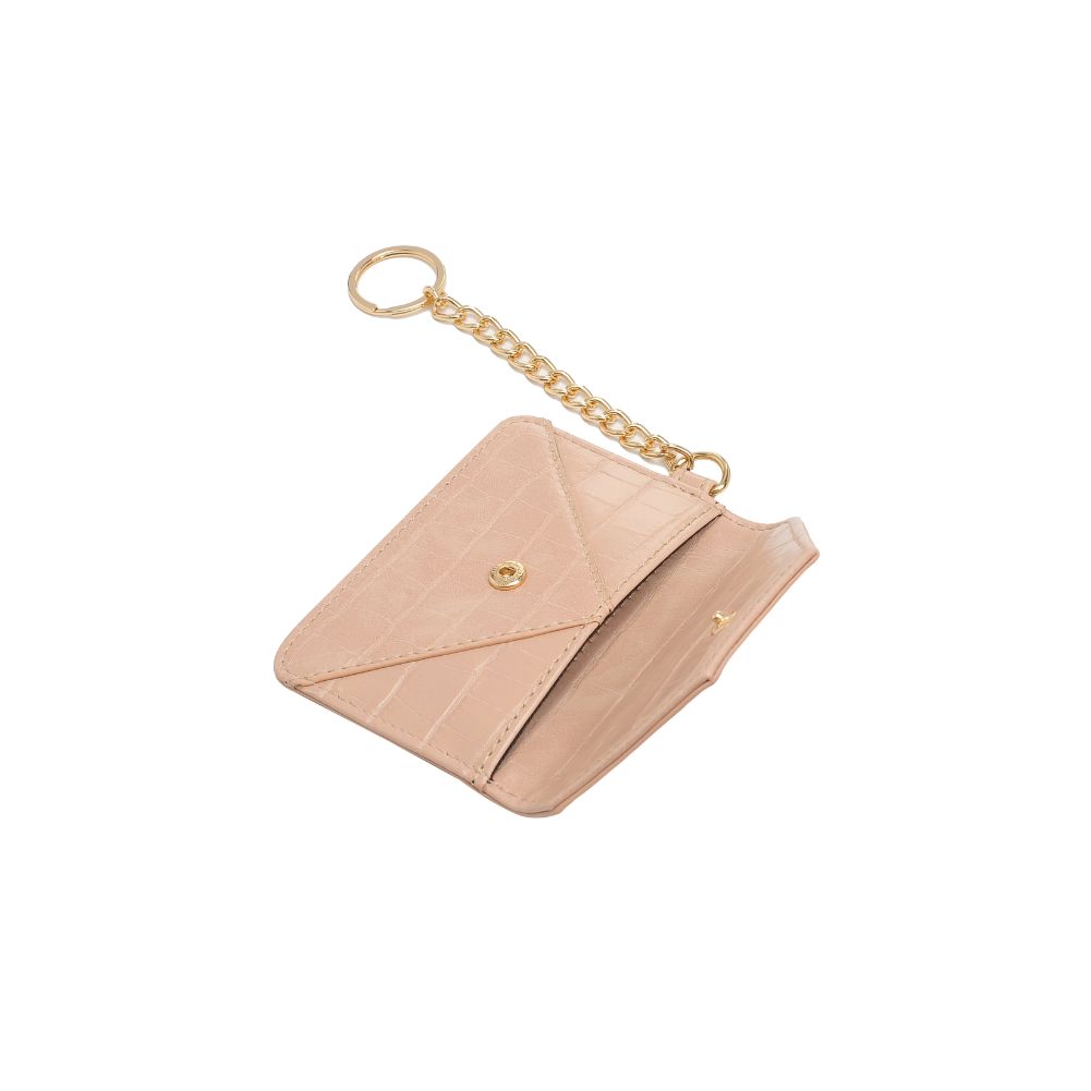 Woman wearing Nude Urban Expressions Gia - Croco Card Holder 840611181817 View 9 | Nude