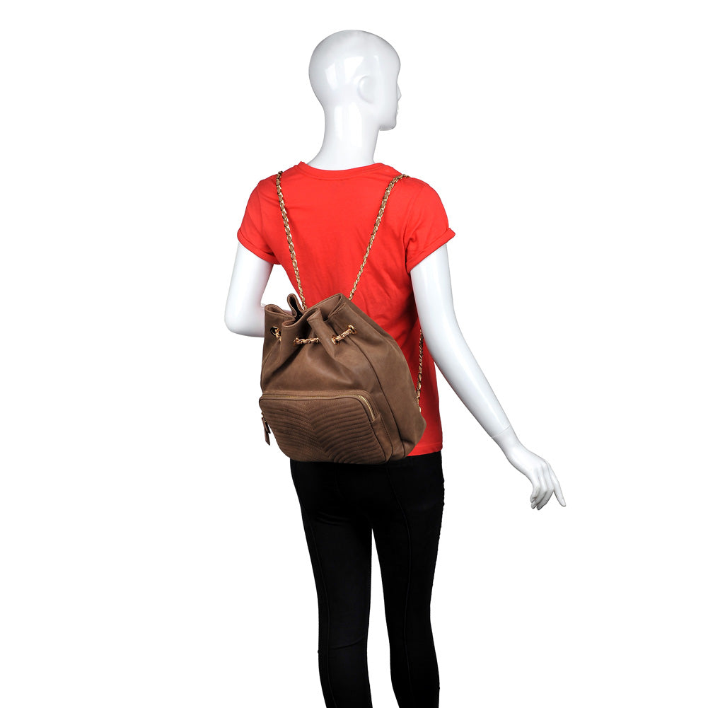 Product Image of Urban Expressions Farrah Backpack NA-840611153678 View 5 | Taupe