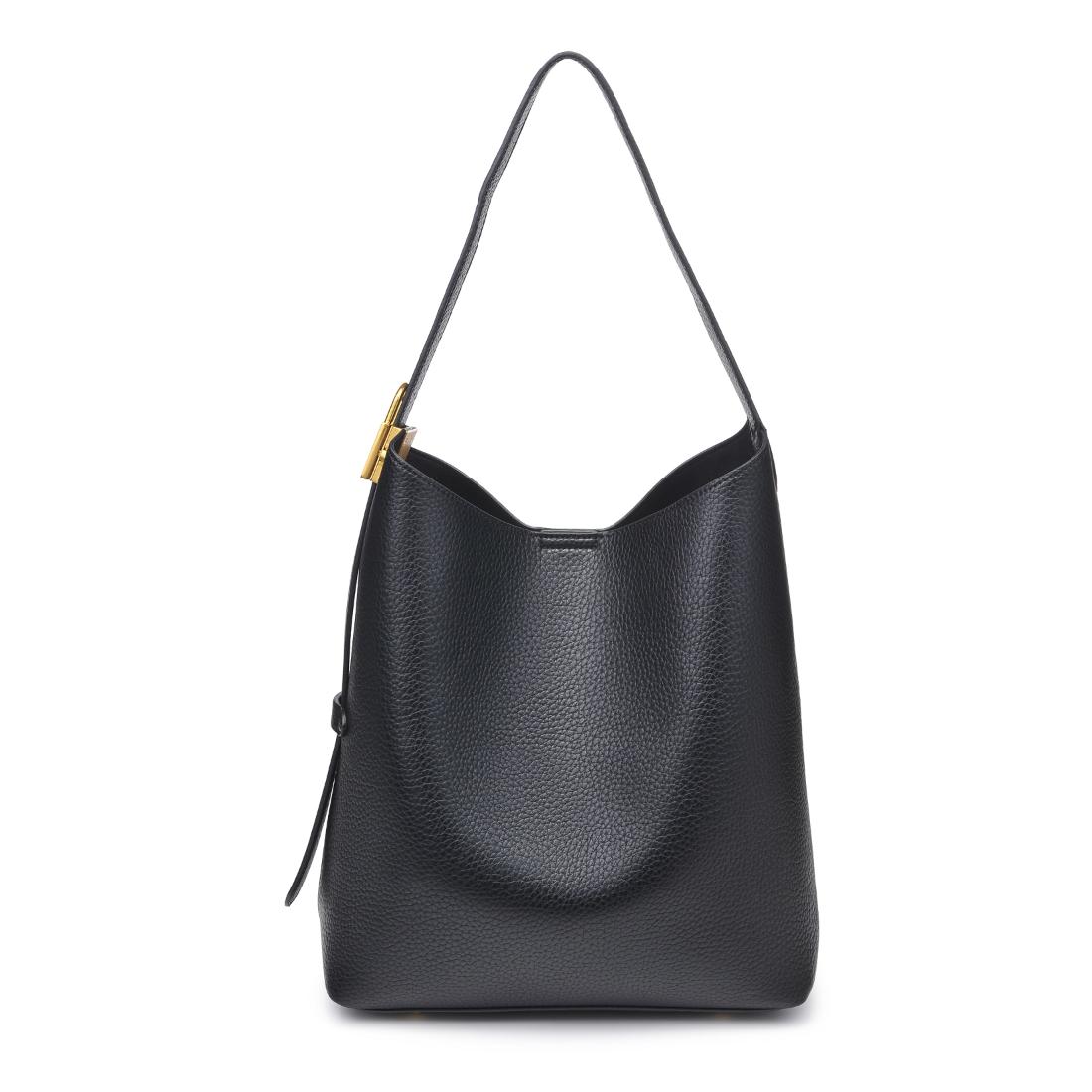 Woman wearing Black Urban Expressions Matty Hobo 840611198488 View 5 | Black