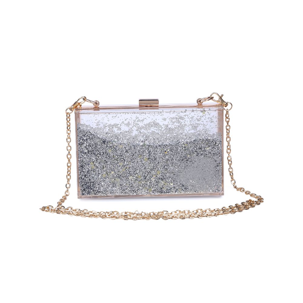 Product Image of Urban Expressions Luna Evening Bag 840611165695 View 1 | Pewter