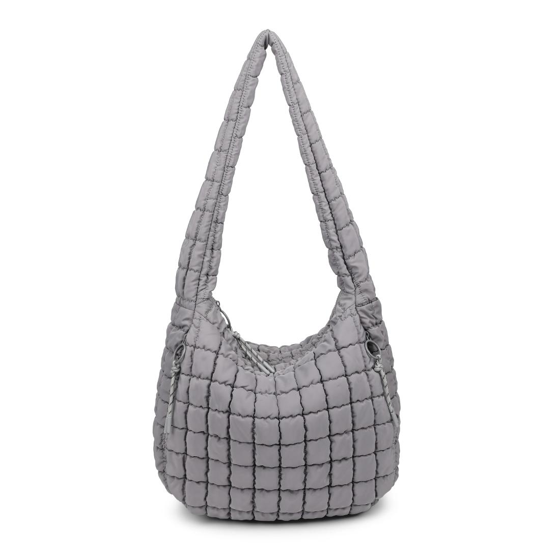 Product Image of Urban Expressions Tamsin - Quilted Puffer Hobo 840611114648 View 1 | Grey