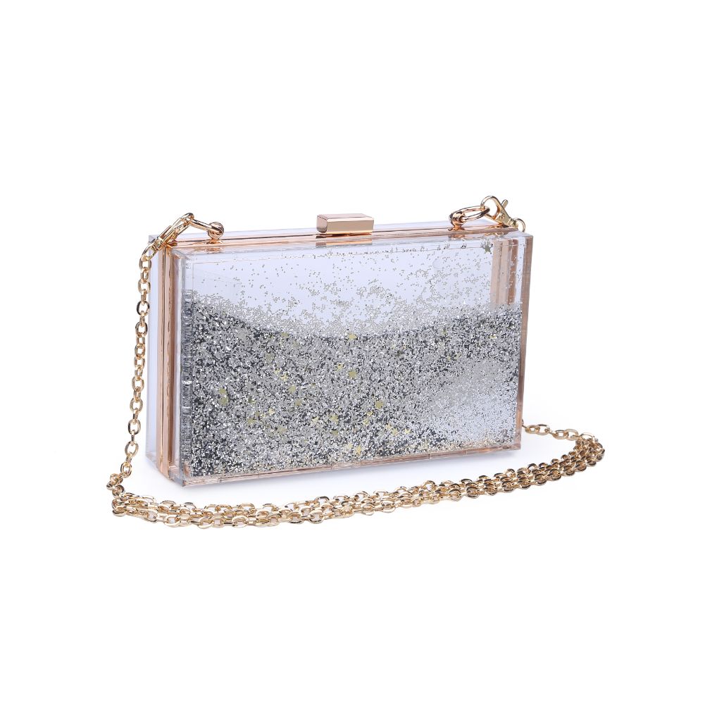 Product Image of Urban Expressions Luna Evening Bag 840611165695 View 2 | Pewter