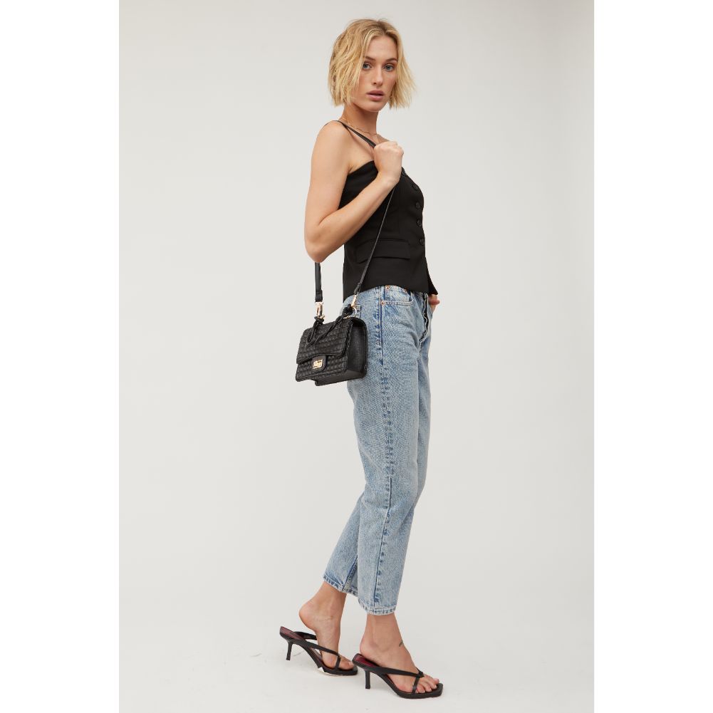 Woman wearing Black Urban Expressions Zoe Crossbody 840611115393 View 3 | Black