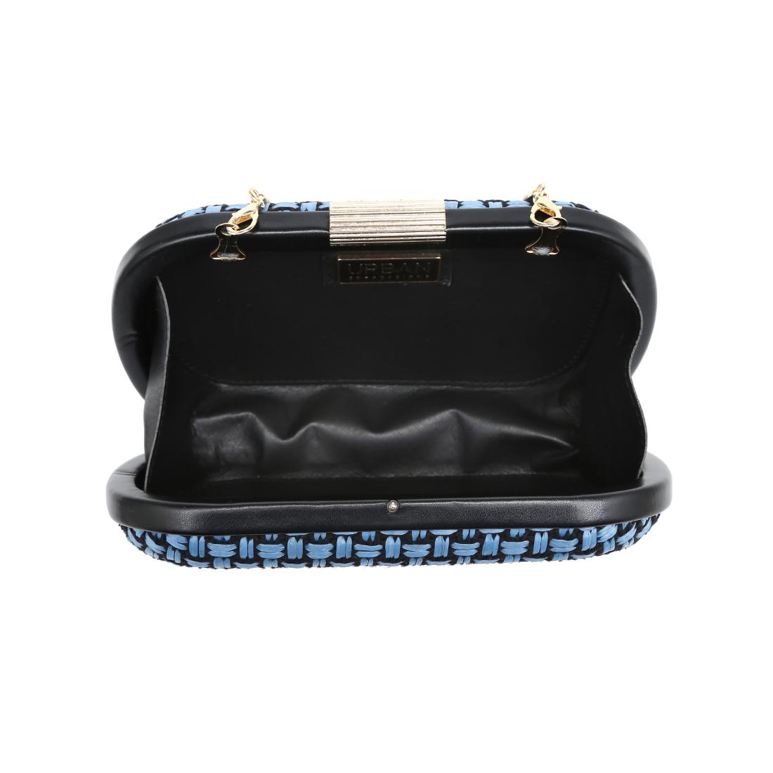 Woman wearing Blue Black Urban Expressions Cove Evening Bag 840504208317 View 9 | Blue Black
