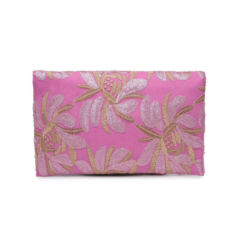 Product Image of Urban Expressions Tessa Clutch 840611144096 View 3 | Pink