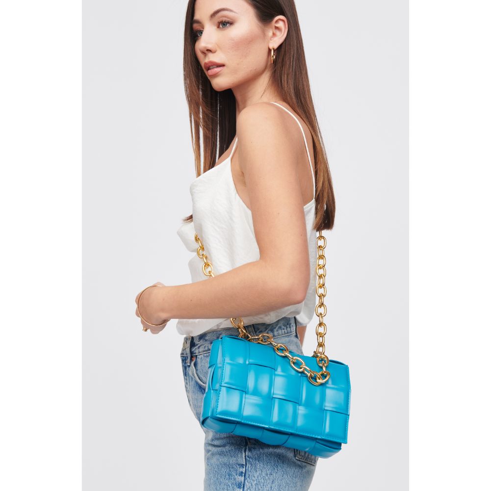 Woman wearing Ocean Urban Expressions Ines Crossbody 818209015066 View 2 | Ocean