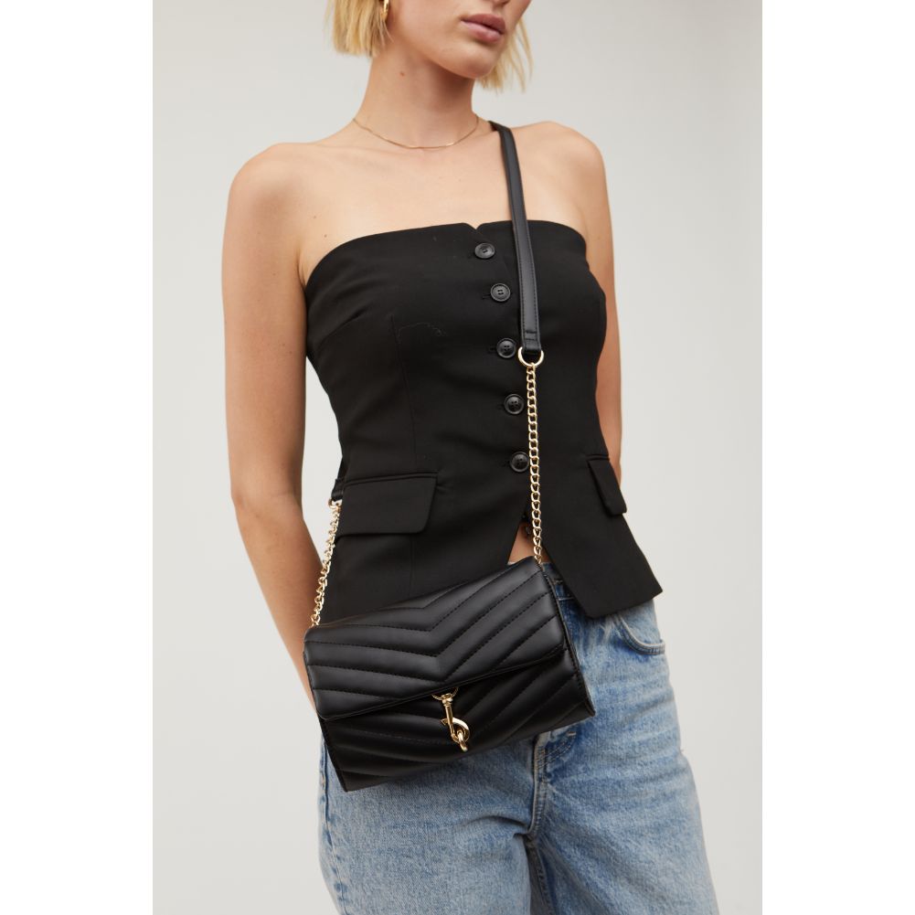 Woman wearing Black Urban Expressions Nanci Crossbody 840611115317 View 1 | Black