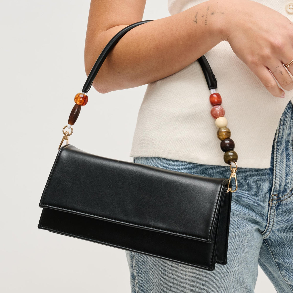 Woman wearing Black Urban Expressions Brooks Crossbody 840504206627 View 1 | Black