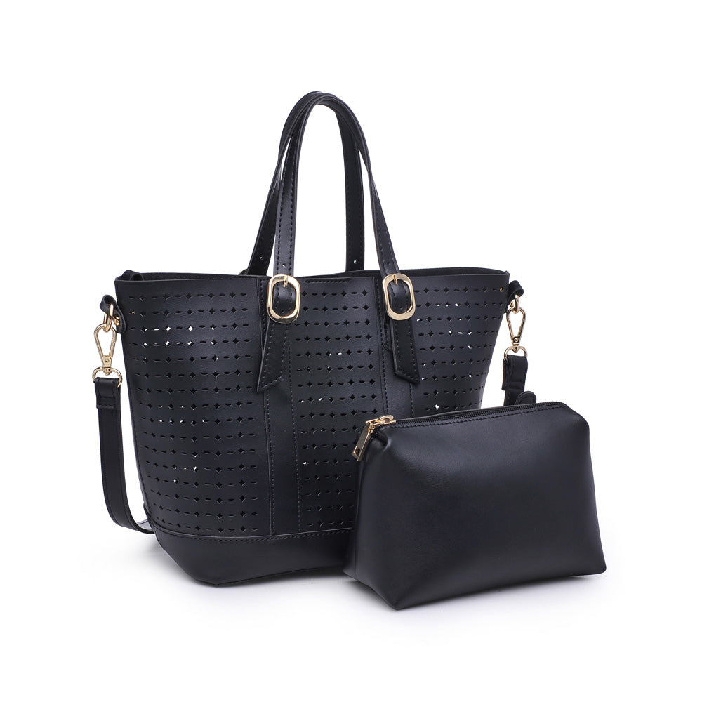 Woman wearing Black Urban Expressions Magnolia Tote NA-840611158826 View 2 | Black