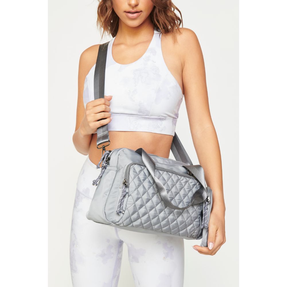 Woman wearing Carbon Urban Expressions Payton Crossbody 840611180568 View 1 | Carbon
