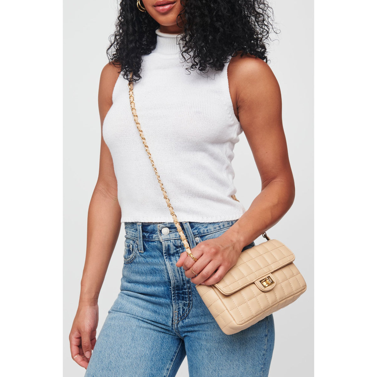 Woman wearing Natural Urban Expressions Darcie Crossbody 818209012041 View 1 | Natural